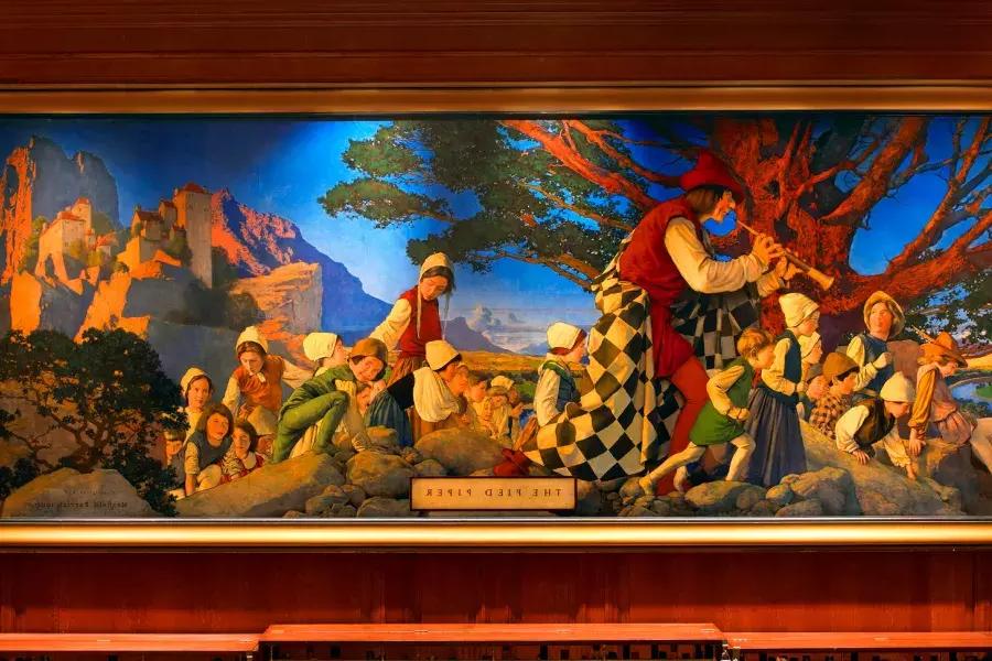 Mural de Pied Piper no Palace Hotel